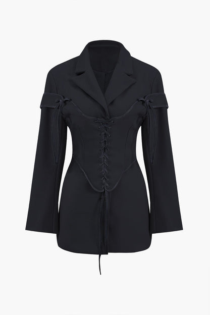 Ariana | Edles Zweiteiler-Set mit Blazer & Korsett-Schnürung