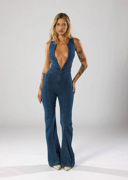 Emmie | Denim Jumpsuit