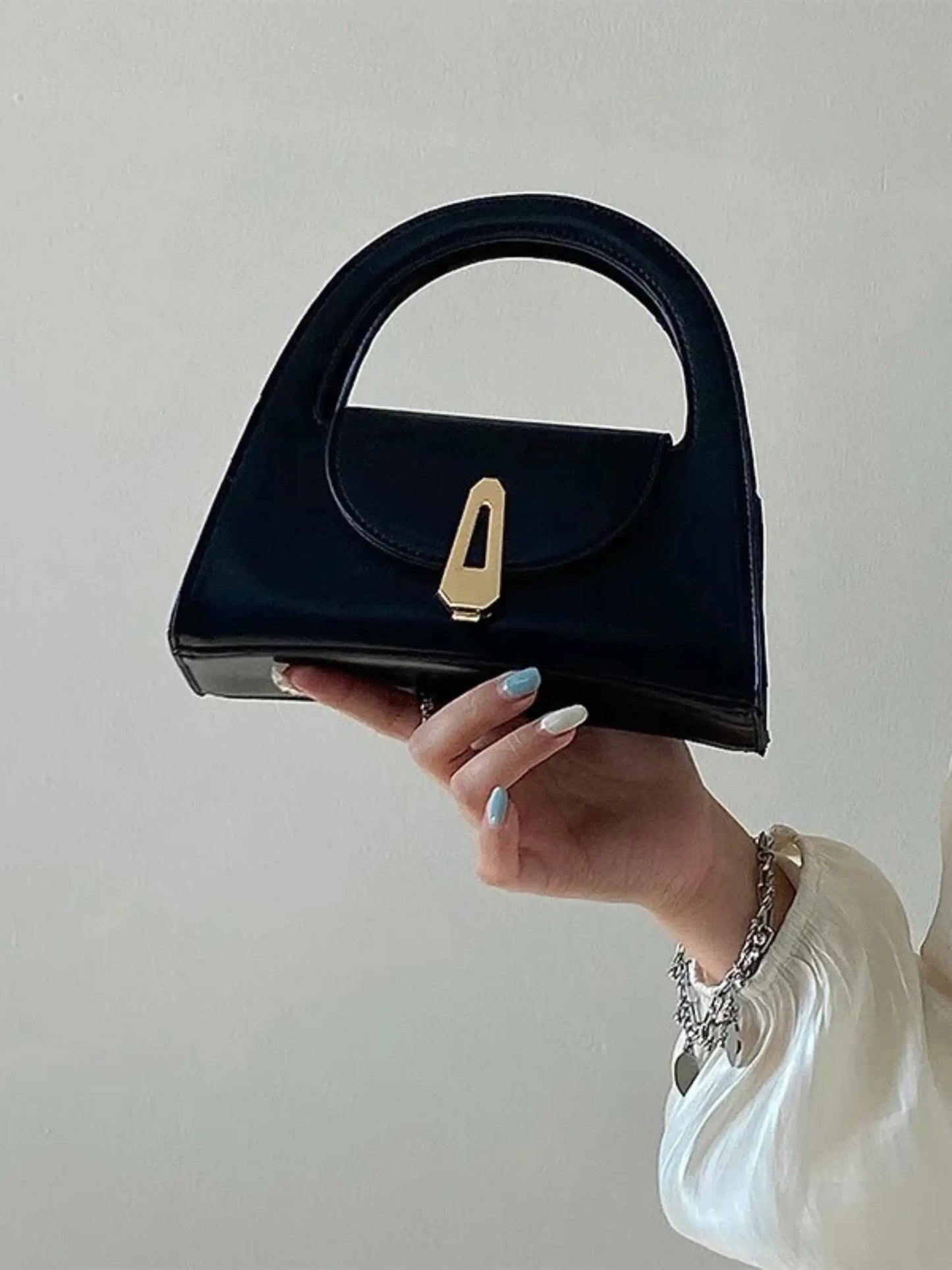 Dagmar | Modern Schwarz Mini Satchel Tasche