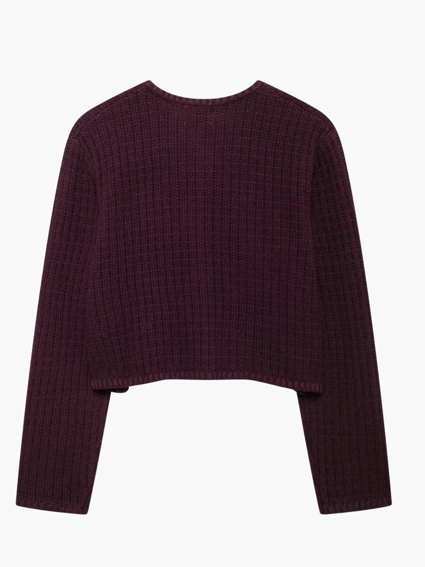 Senta | Strukturierte Strickjacke mit goldenen Knöpfen