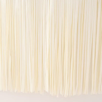 Petra | Eleganter Mantel in Cremeweiß mit Fransen-Detail