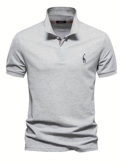 Noah | Slim Fit Klassisches Poloshirt mit sportlichem Kragen-Detail