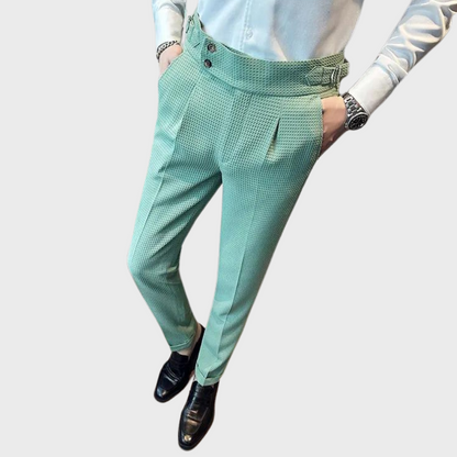 Noah | Karierte Herren Hose mit hohem Bund
