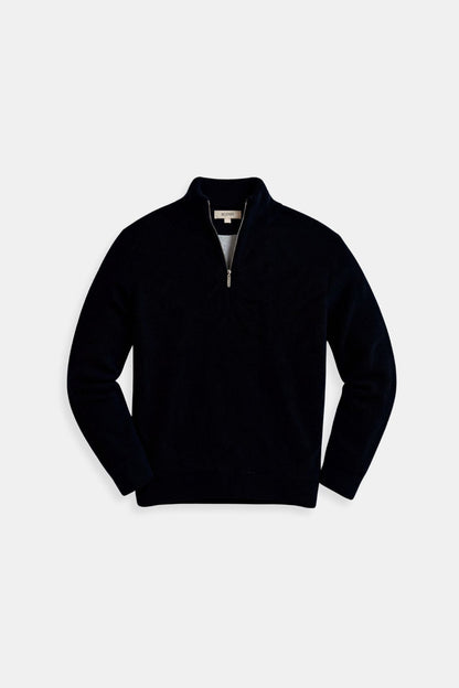 Minimalistischer Sweatshirt mit Reißverschlusskragen