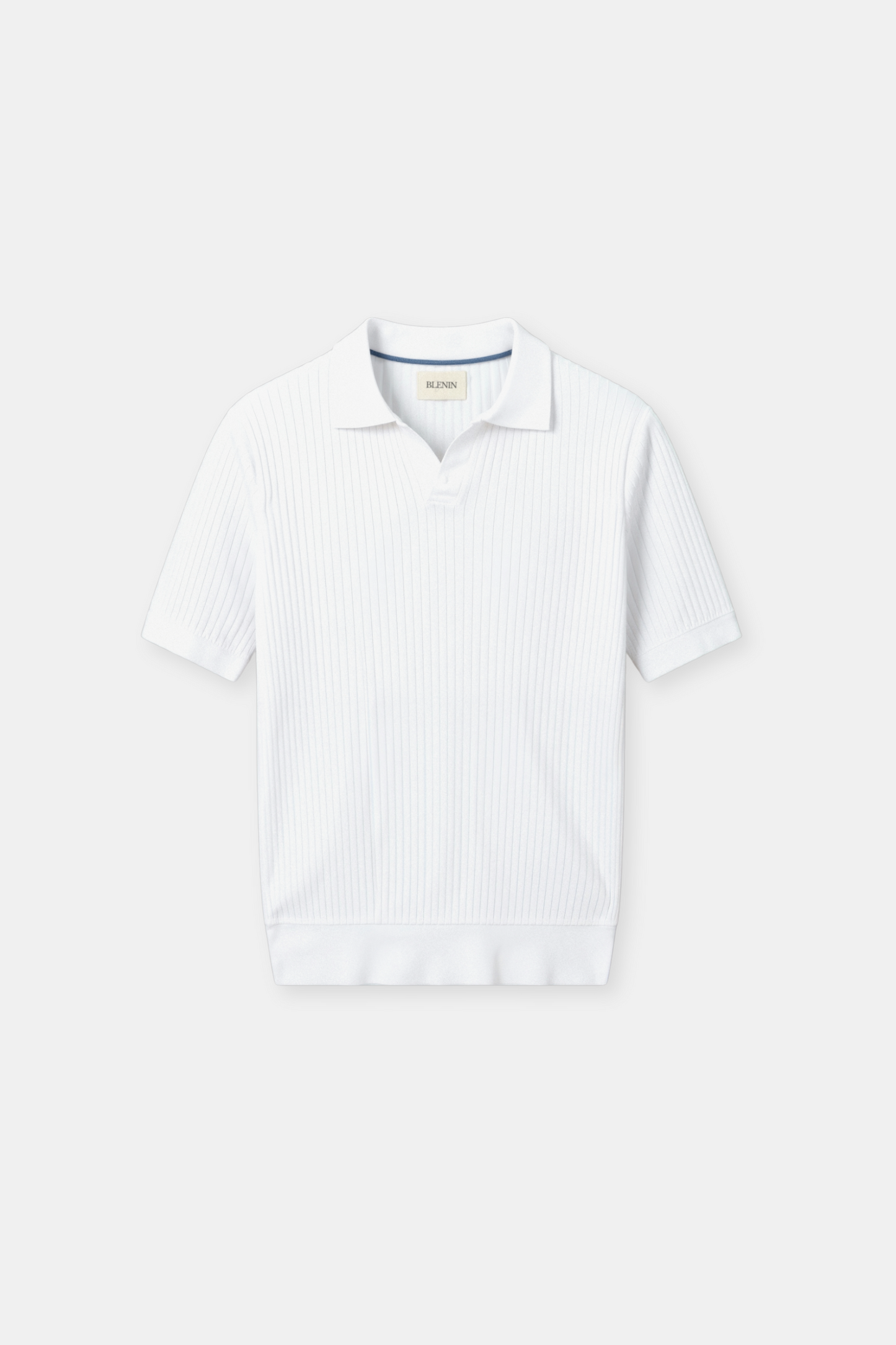 Geripptes Herren-Poloshirt mit kurzen Ärmeln – Elegant & Zeitlos