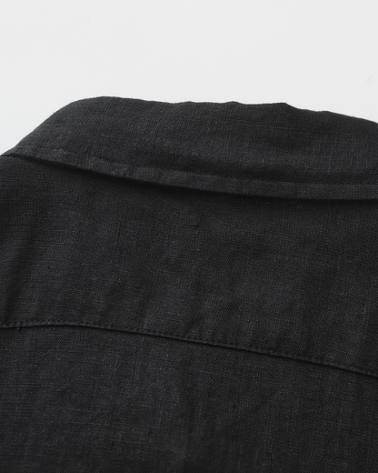 Adam | 3-teiliges Sommer-Outfit mit Kurzarmhemd, Leinenhose & Goldkette