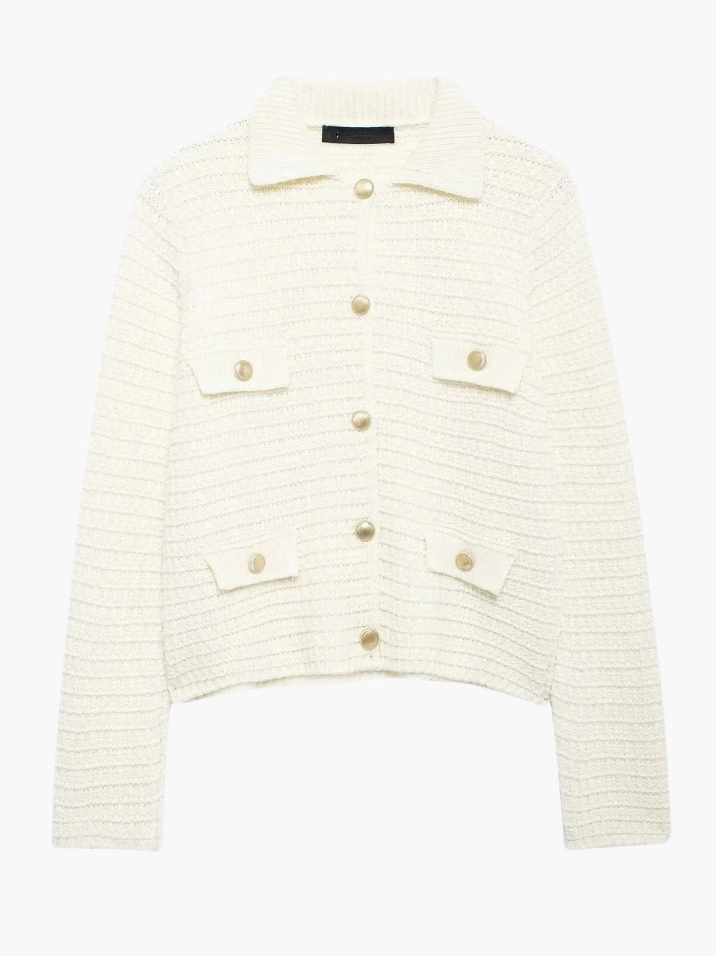 Ivonne | Texturierte Strickjacke mit Knopfleiste