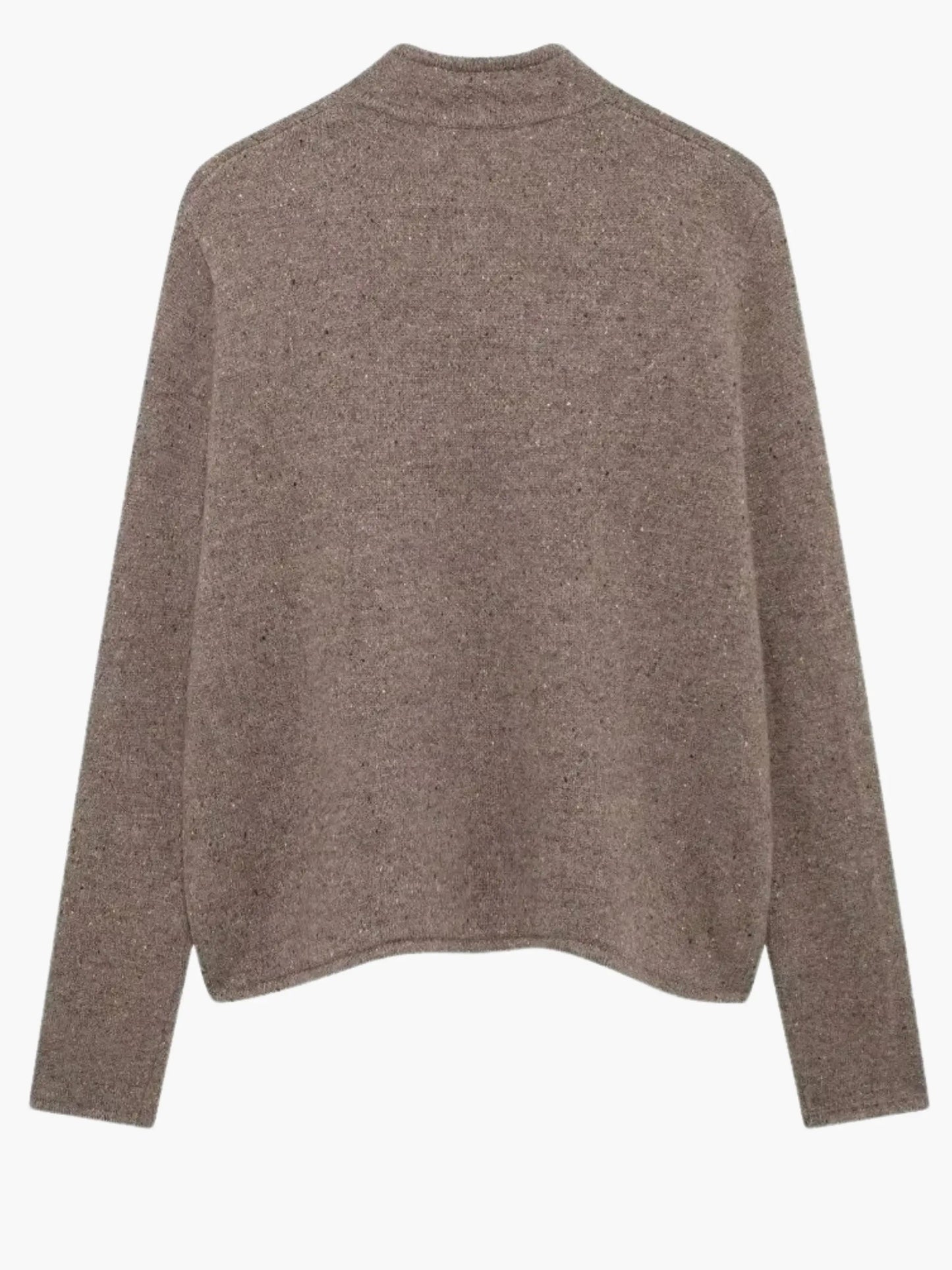 Irma | Strickjacke mit offener Vorderseite und hohem Kragen