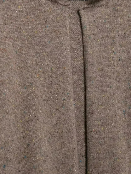 Irma | Strickjacke mit offener Vorderseite und hohem Kragen