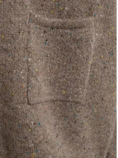 Irma | Strickjacke mit offener Vorderseite und hohem Kragen