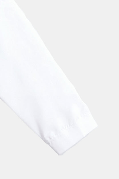 Klassisches Stehkragen-Hemd in Weiß