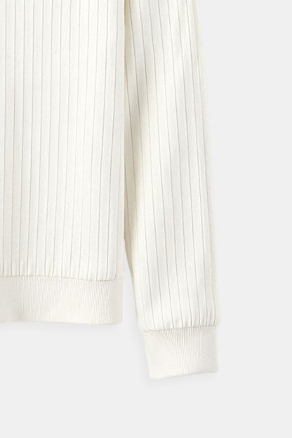 Luca | Feinripp-Langarmshirt für Herren – Minimalistisch & Vielseitig