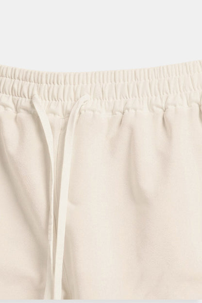 Herren-Shorts in Beige mit Kordelzug – Minimalistischer Komfort