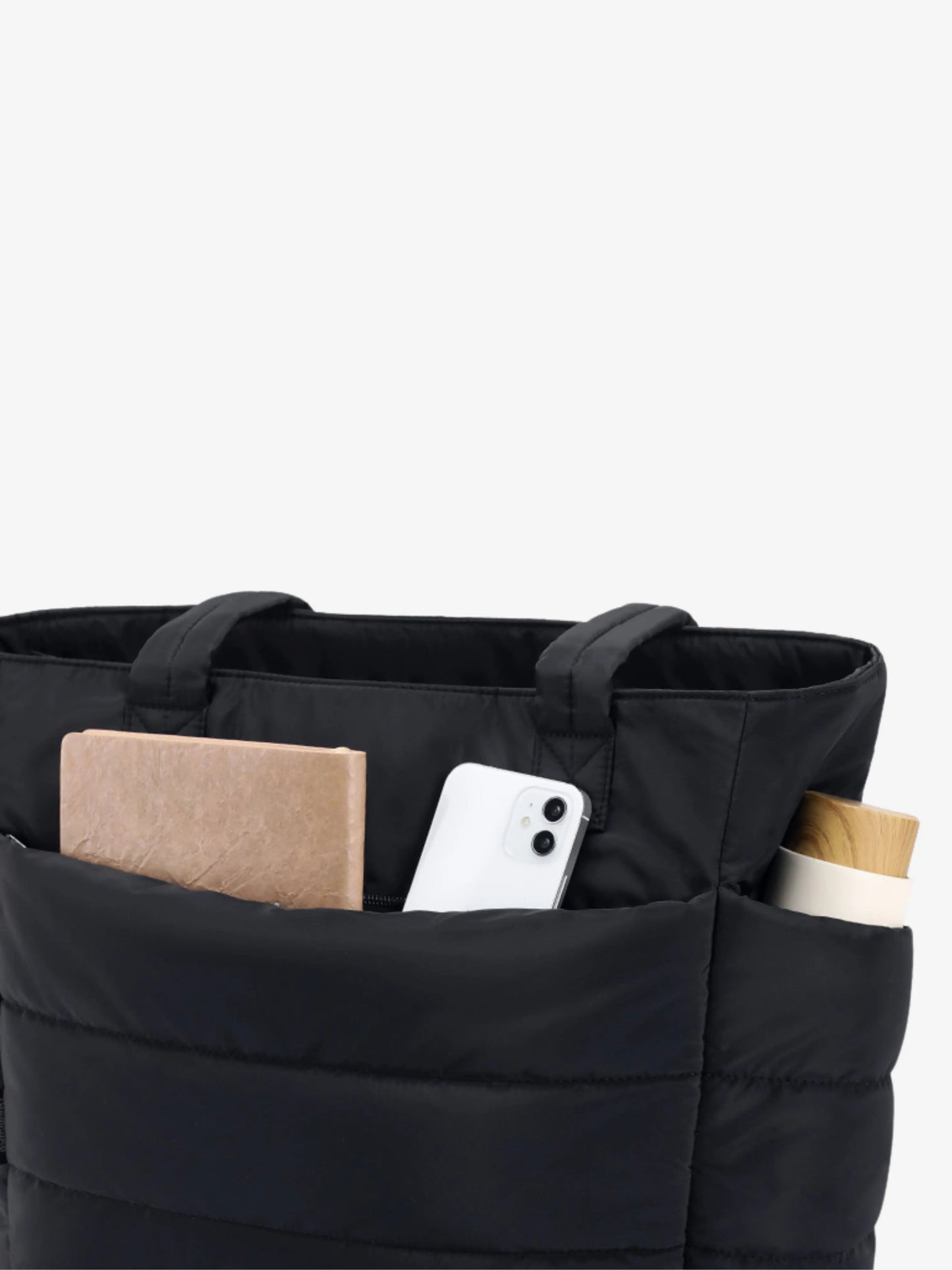 Lily | Gepolsterte Paneele Gesteppte Totetasche mit Seitentaschen