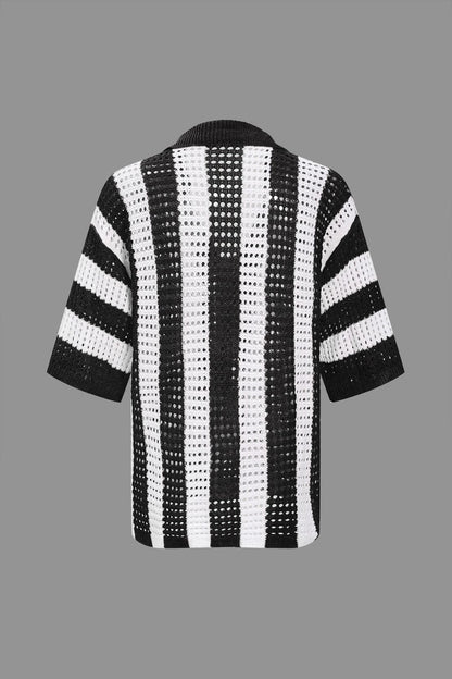 Noemi | Stylisches Häkel-Zweiteiler-Set mit Streifenmuster