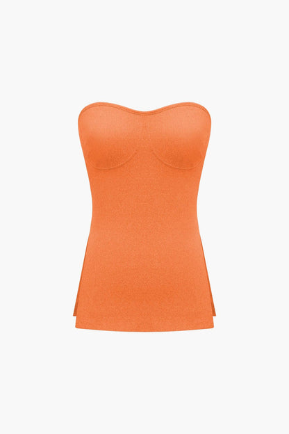 Athena | Elegantes Zweiteiler-Set mit Bustier-Top & Shorts