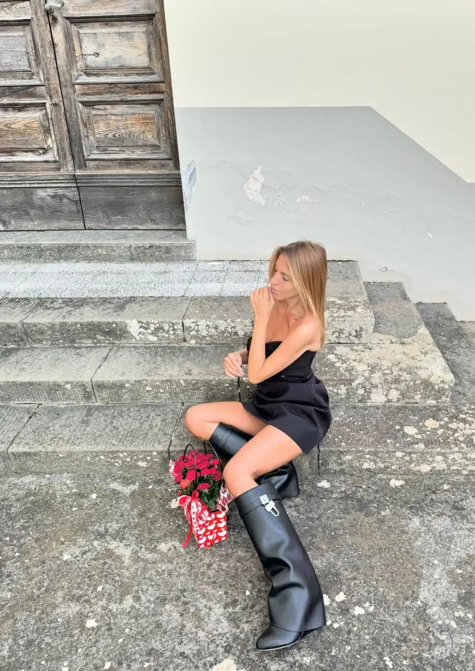 Sophie | Hochwertige Hilary-Stiefel aus Veganes Leder – Eleganz und Qualität