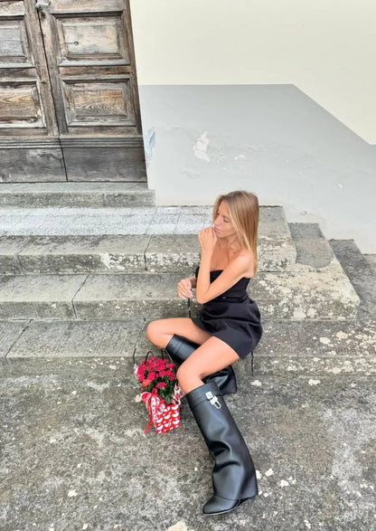 Sophie | Hochwertige Hilary-Stiefel aus Veganes Leder – Eleganz und Qualität