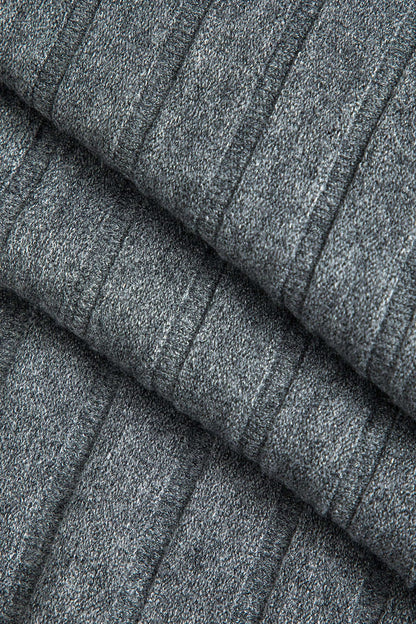 Gerlinde | Weit schwingender Strick-Midirock mit Plissee-Falten und elastischem Bund