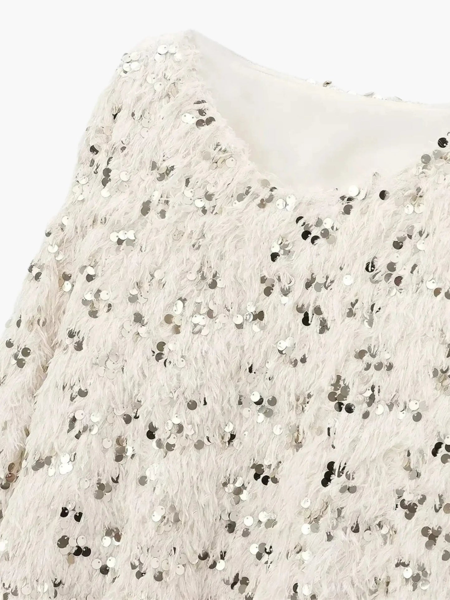 Wilhelmine | Glamouröser Glitzer-Strickpullover für Damen