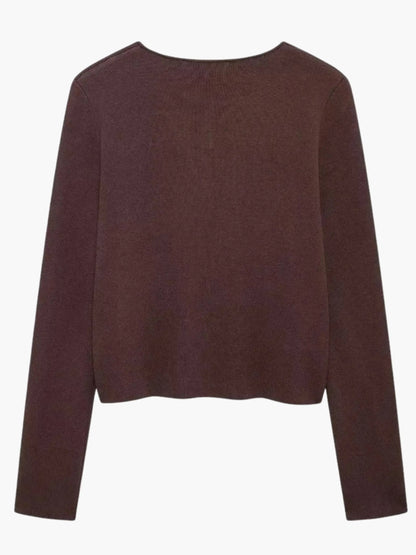 Martina | Doppelreihiger Strick-Cardigan