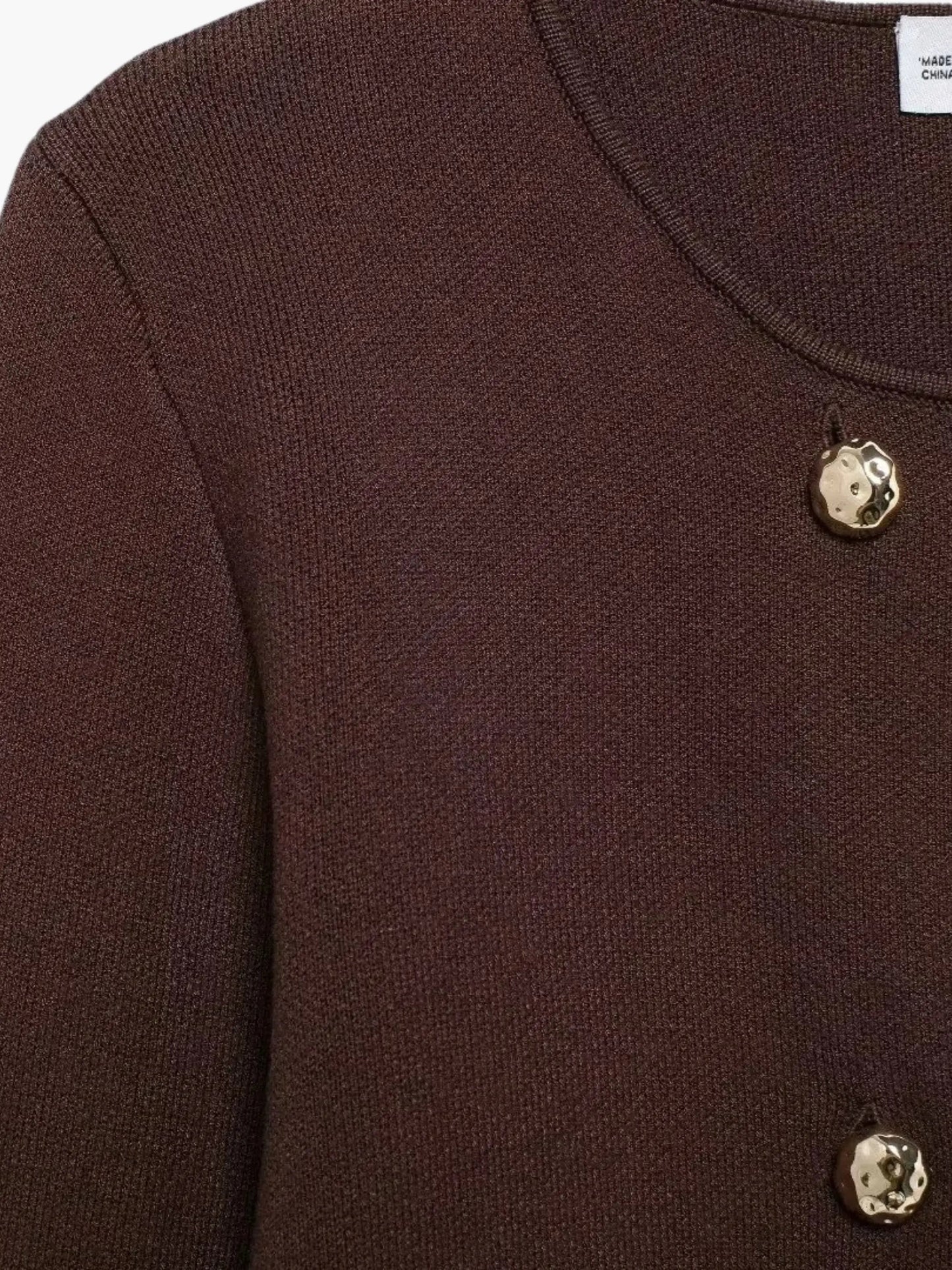 Martina | Doppelreihiger Strick-Cardigan