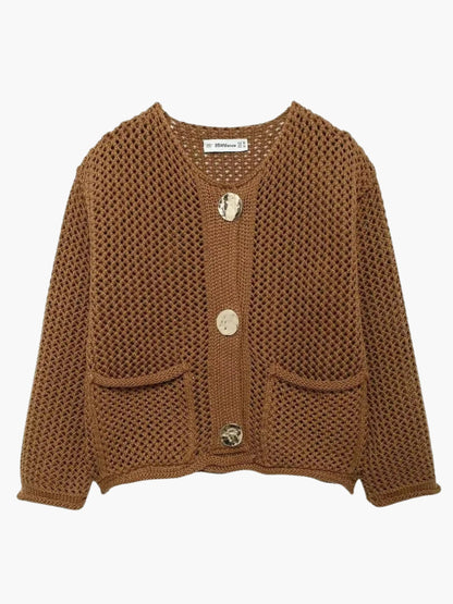 Lya | Grobstrick-Strickjacke