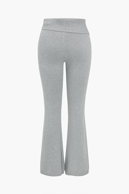 Ava | Strick-Set mit Kapuzenjacke & Schlaghose