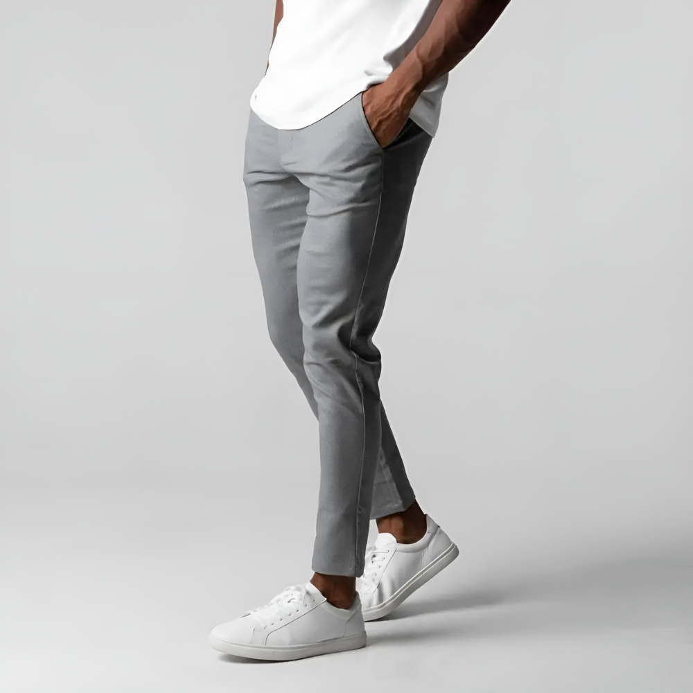 Simon | Business Casual Slim Fit Hosen für Herren