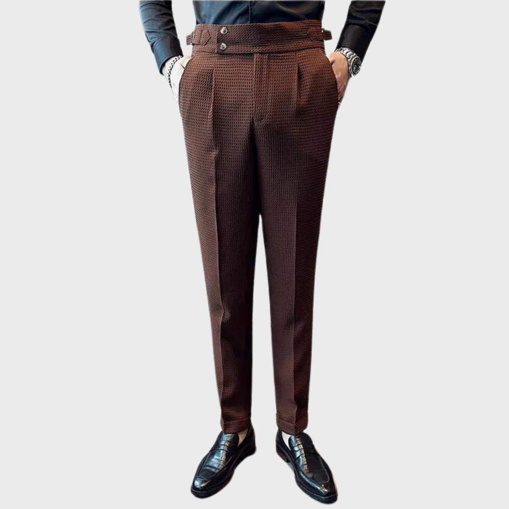 Noah | Karierte Herren Hose mit hohem Bund