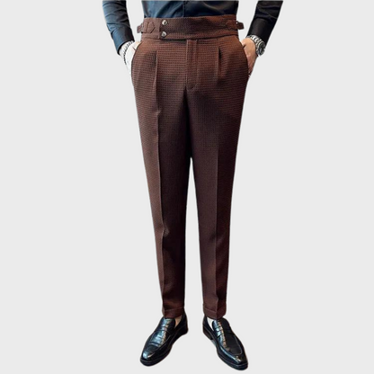 Noah | Karierte Herren Hose mit hohem Bund