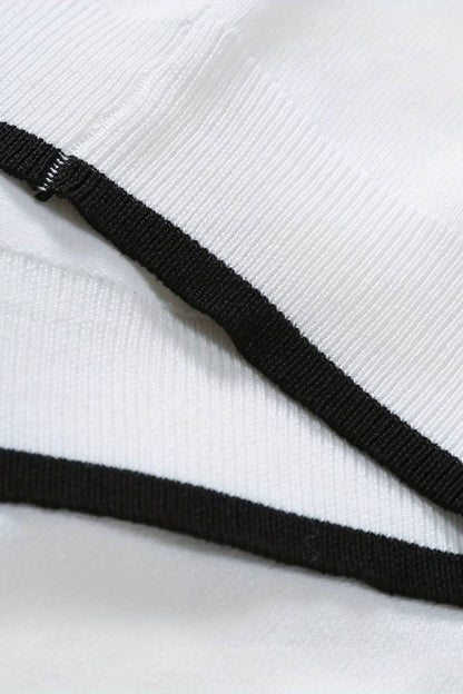 Klassisches Poloshirt mit Reißverschluss und Kontrastdetails