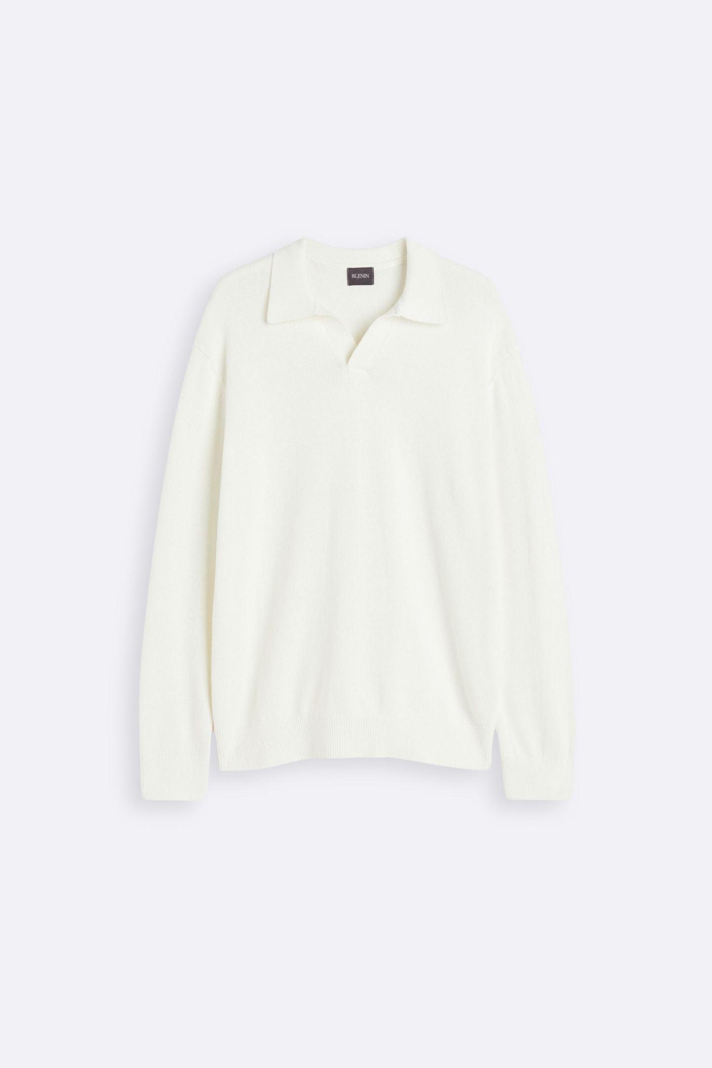 Eleganter Pullover mit offenem Kragen für stilvolle Looks