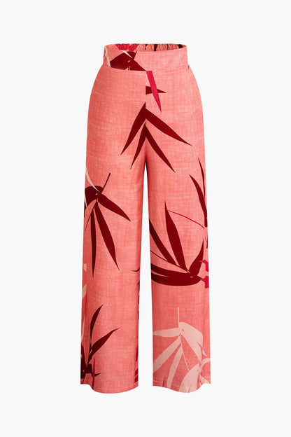 Bailey | Zweiteiler mit Knoten-Top & Bambusprint-Hose