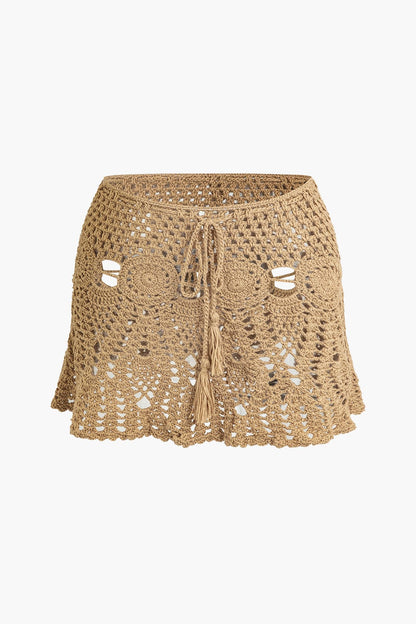 Marina | Häkel-Zweiteiler mit Crop-Top & Minirock