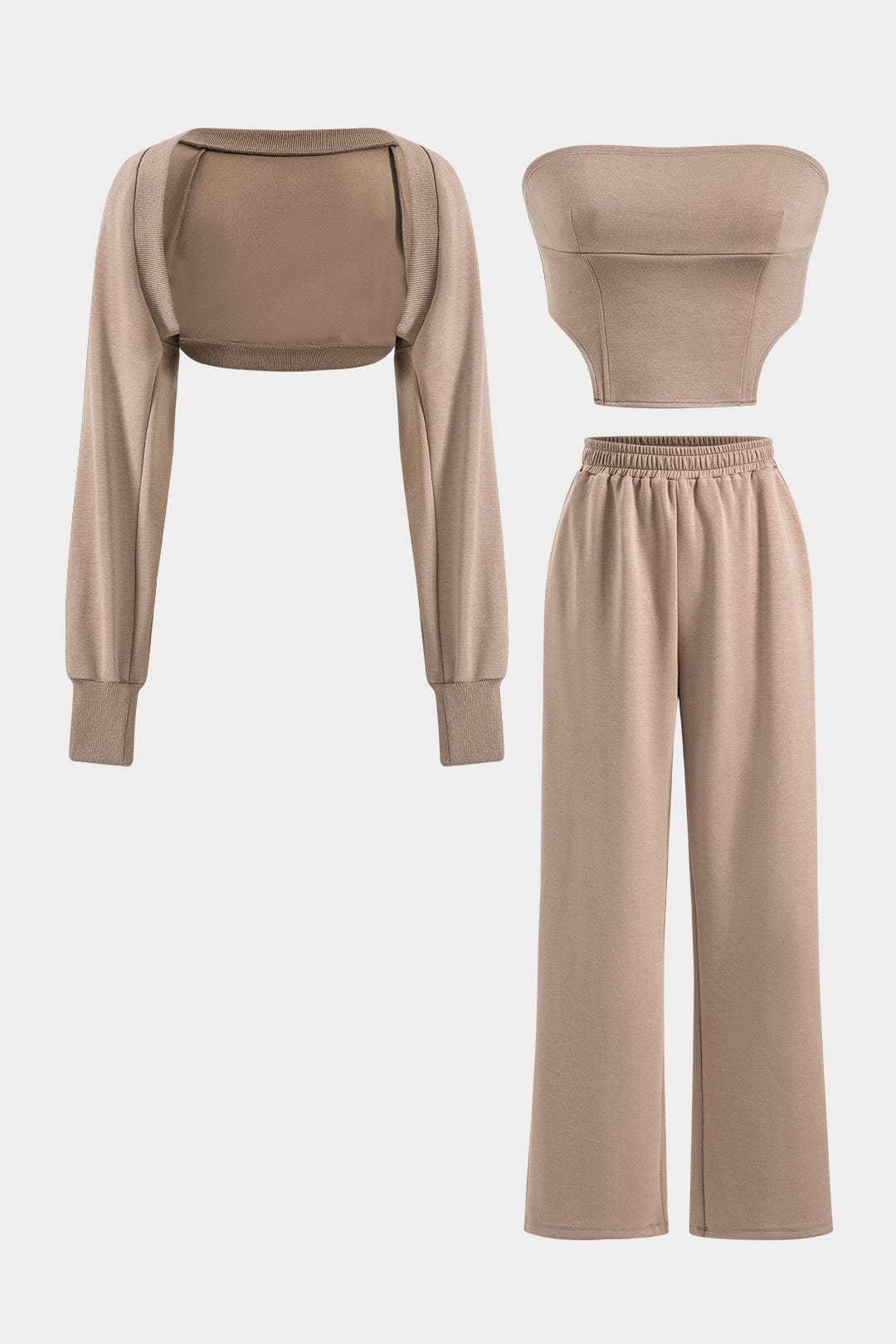 Marlene | Elegantes Dreiteiler-Set mit Bandeau-Top & Bolero