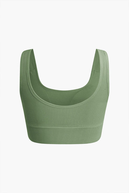 Elaine | Nahtloses Sport-Set mit Crop-Top & Yoga-Shorts