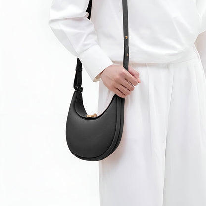 Fay | Kleine strukturierte Damenhandtasche aus echtem Leder mit Drehverschluss & Top-Handle