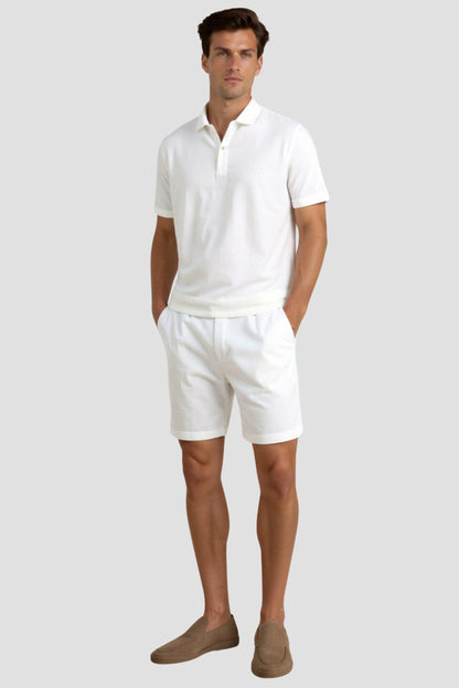 Herren-Shorts in Beige mit Kordelzug – Minimalistischer Komfort