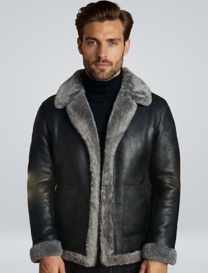 Noah | Luxuriöse Shearling-Lederjacke
