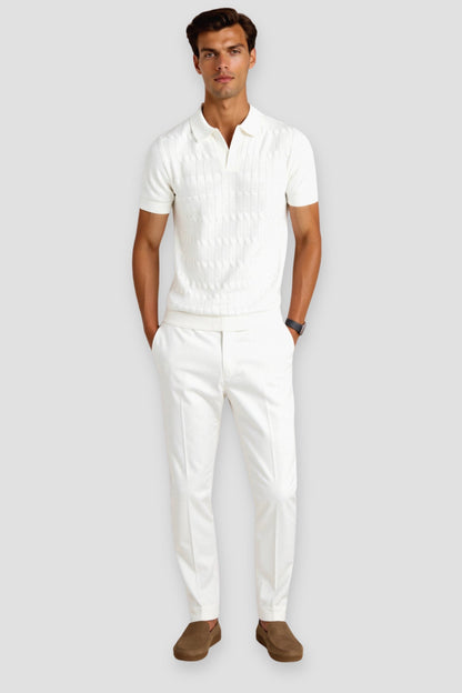 Herren-Polohemd in Weiß – Klassisch und Elegant