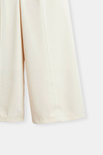 Elegante Damenhose mit weitem Schnitt und Bundfalten