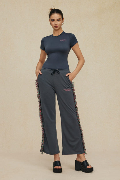 Jade | Freizeit-Set mit Fransen-Details