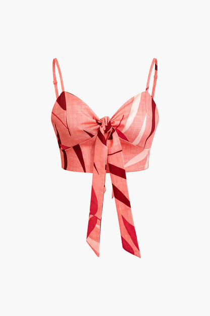 Bailey | Zweiteiler mit Knoten-Top & Bambusprint-Hose