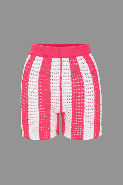 Noemi | Stylisches Häkel-Zweiteiler-Set mit Streifenmuster