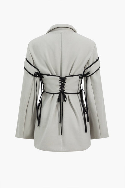 Ariana | Edles Zweiteiler-Set mit Blazer & Korsett-Schnürung