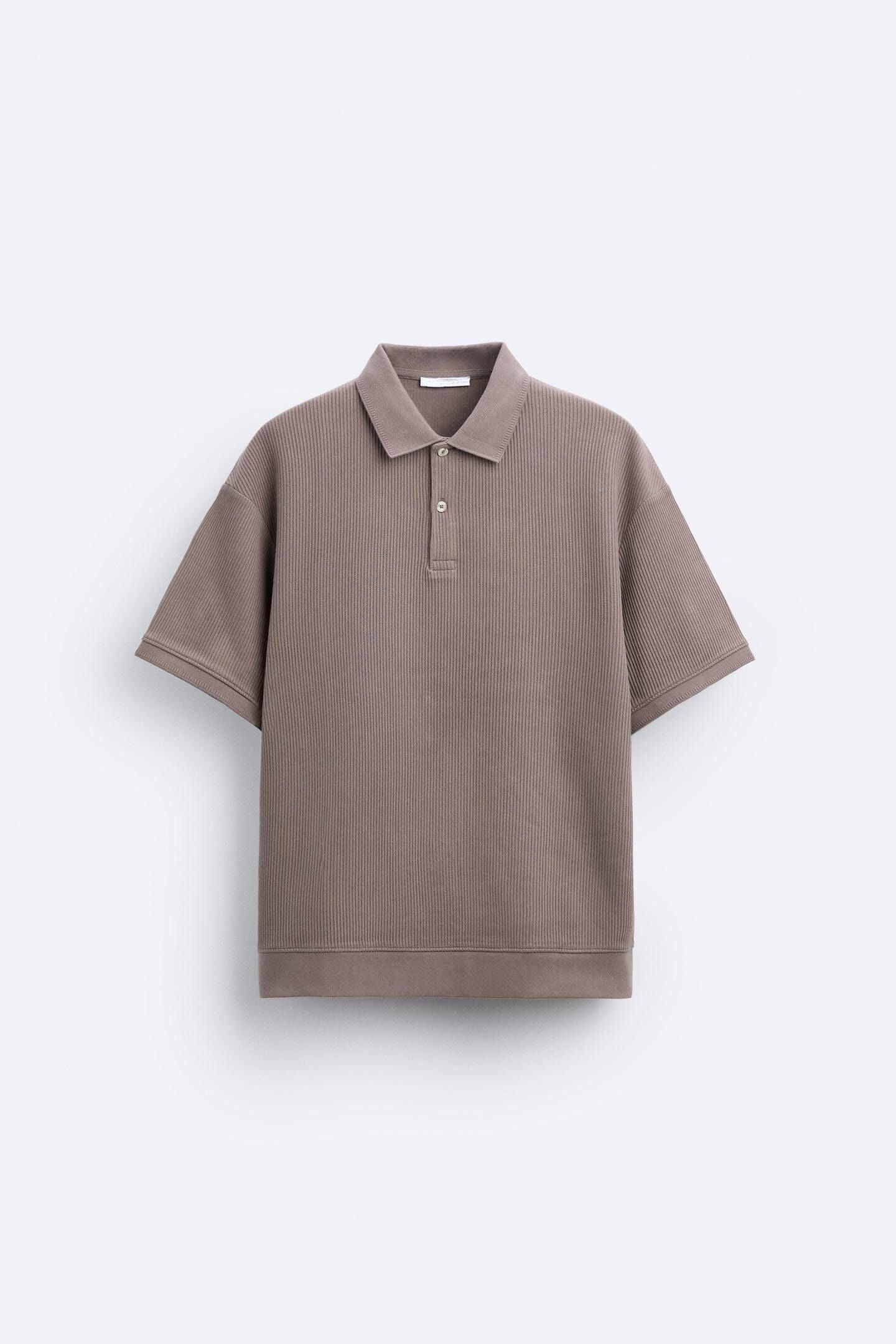 Kurzärmeliges Poloshirt in Cremeweiß – Minimalistisch und Bequem