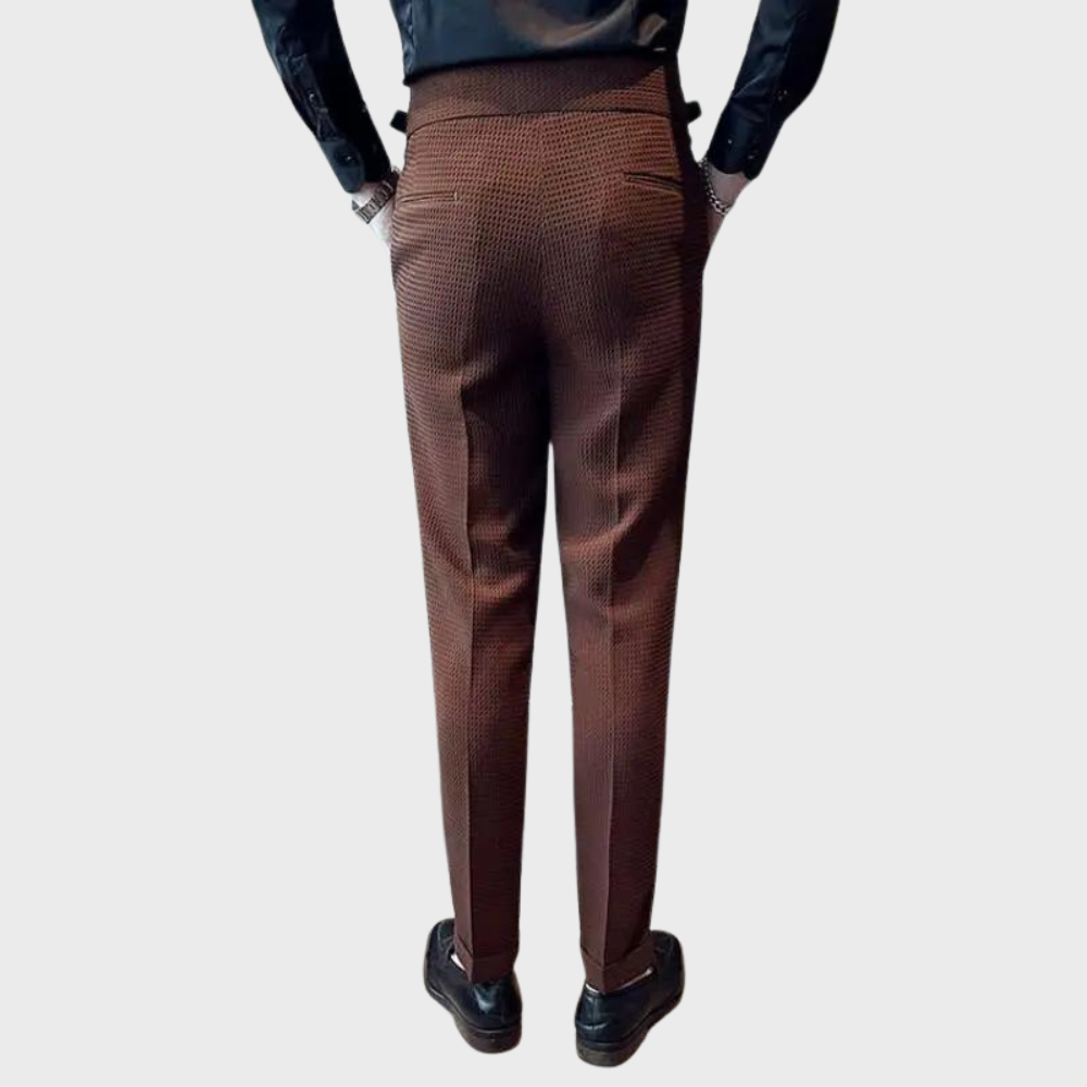 Noah | Karierte Herren Hose mit hohem Bund