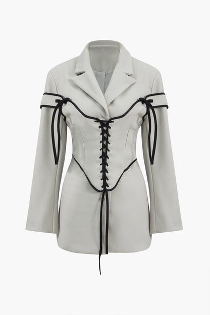 Ariana | Edles Zweiteiler-Set mit Blazer & Korsett-Schnürung