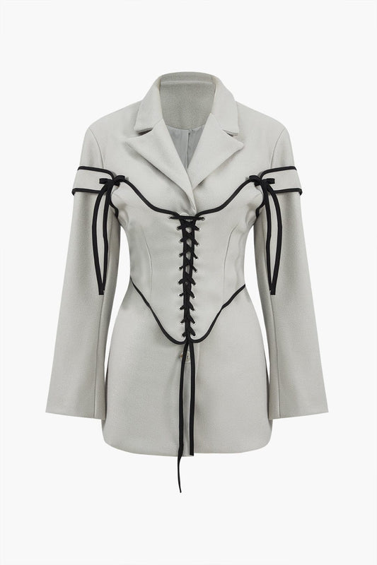 Ariana | Edles Zweiteiler-Set mit Blazer & Korsett-Schnürung